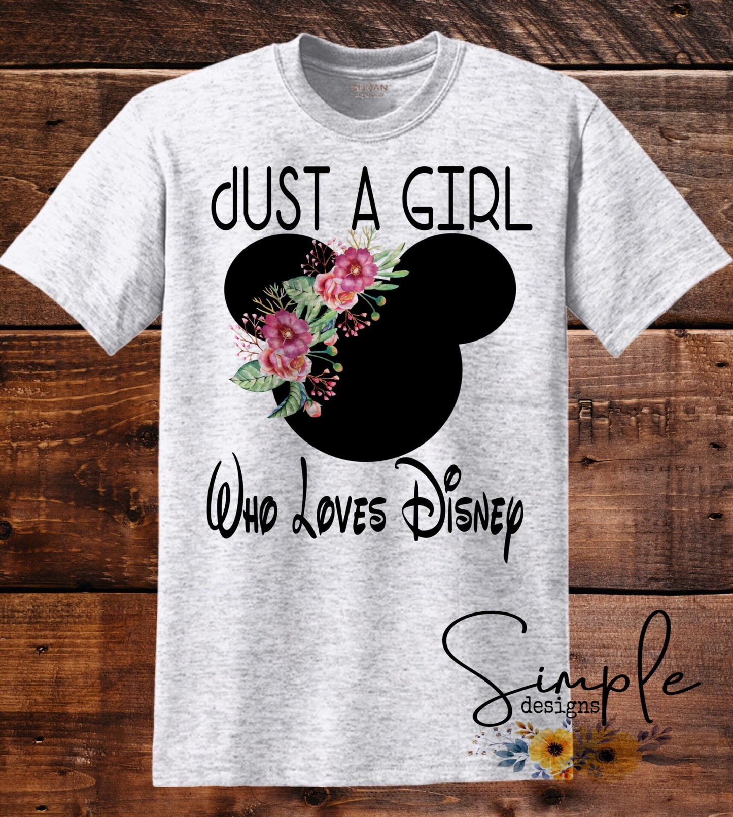 Just a Girl Who Loves Disney Sublimation Heat Transfer Sheet