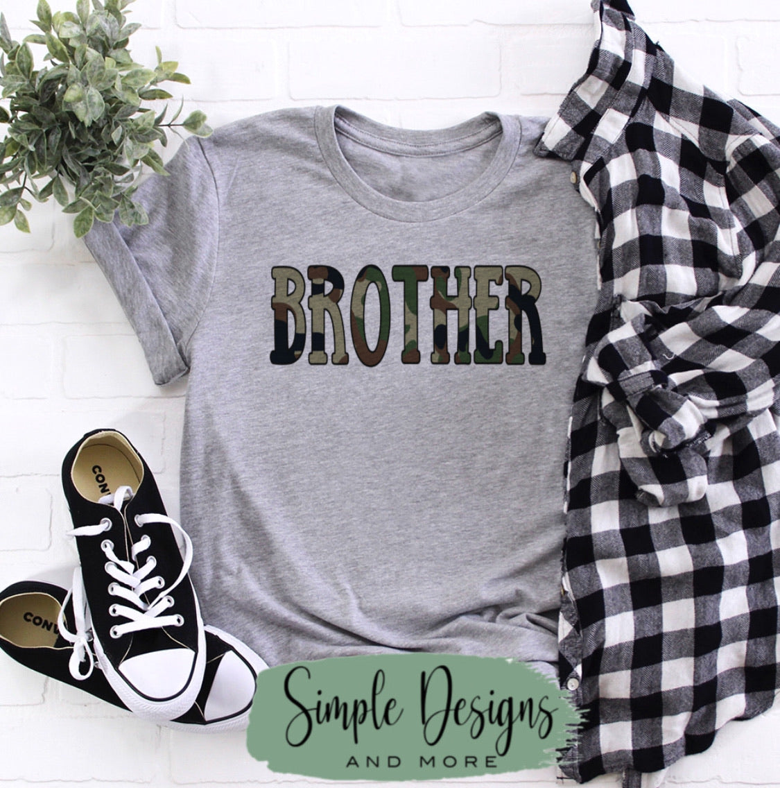 Brother, Bro, Middle Bro, Oldest Brother, Big Bro CAMO Sublimation Heat Transfer Sheets