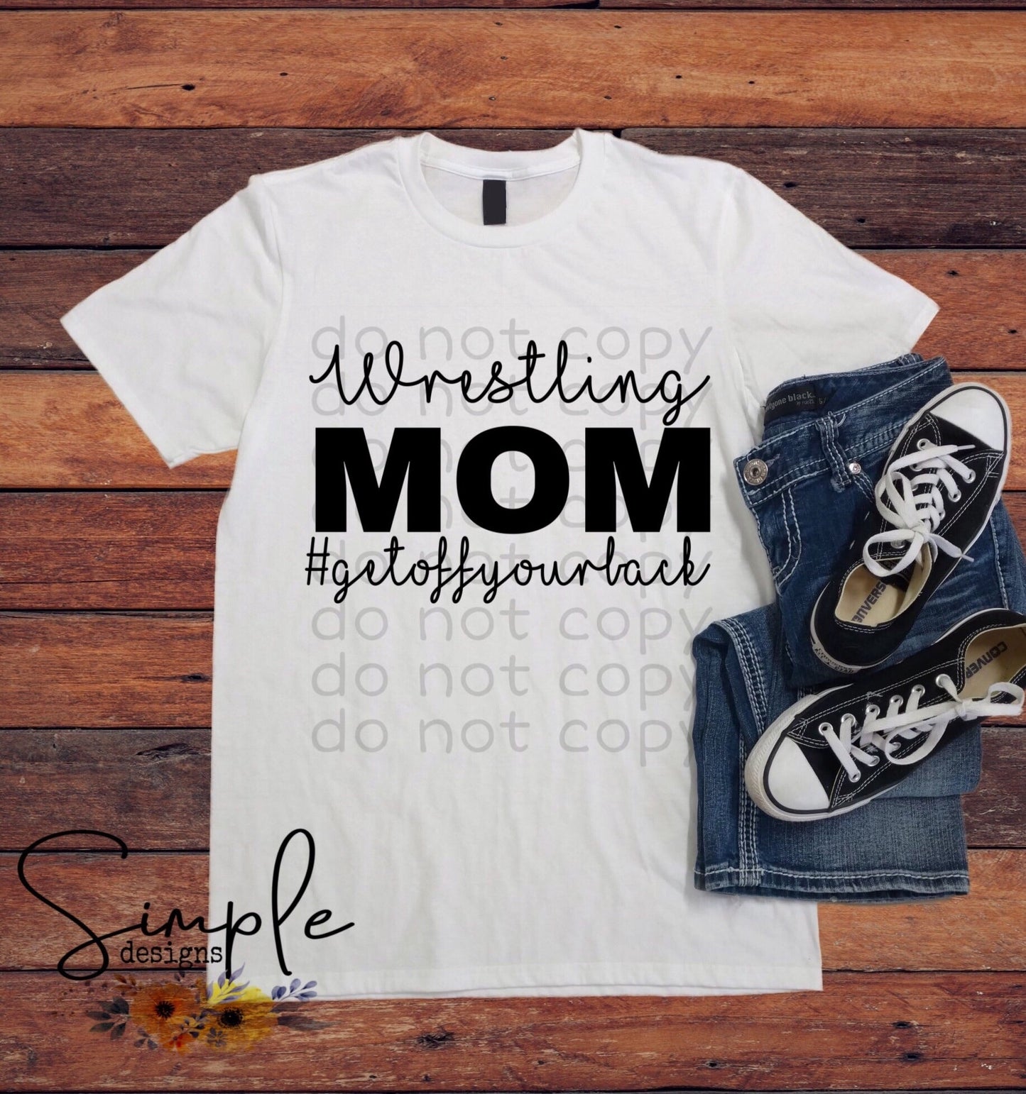Wrestling Mom Sublimation Heat Transfer Sheet