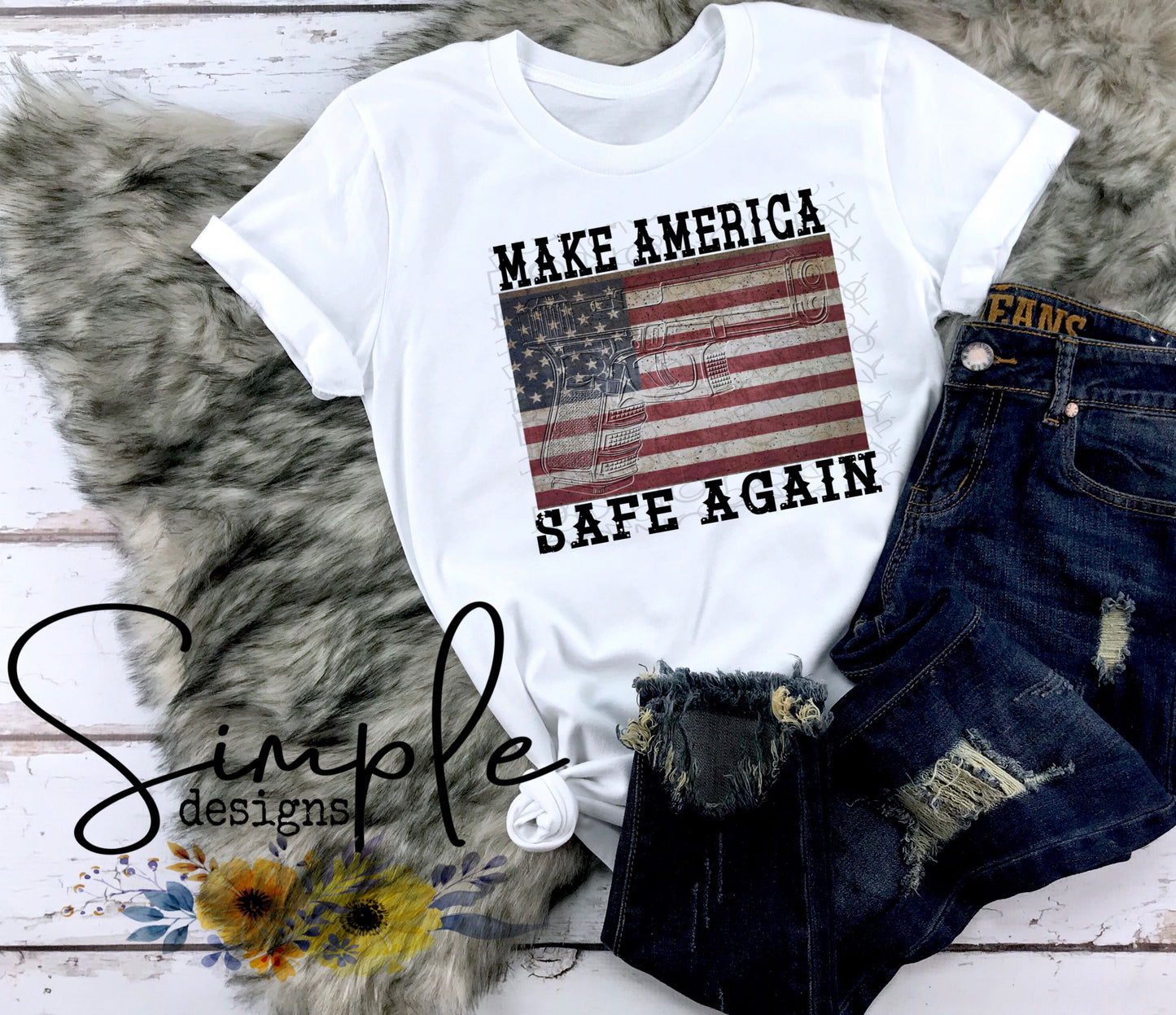 Make America Safe Again Sublimation Heat Transfer Sheet
