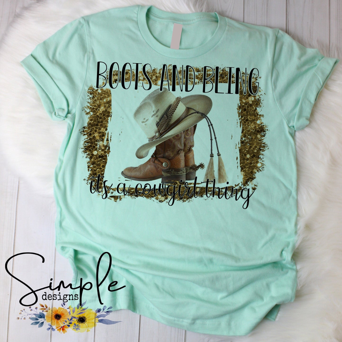 Boots and Bling Sublimation Heat Transfer Sheet