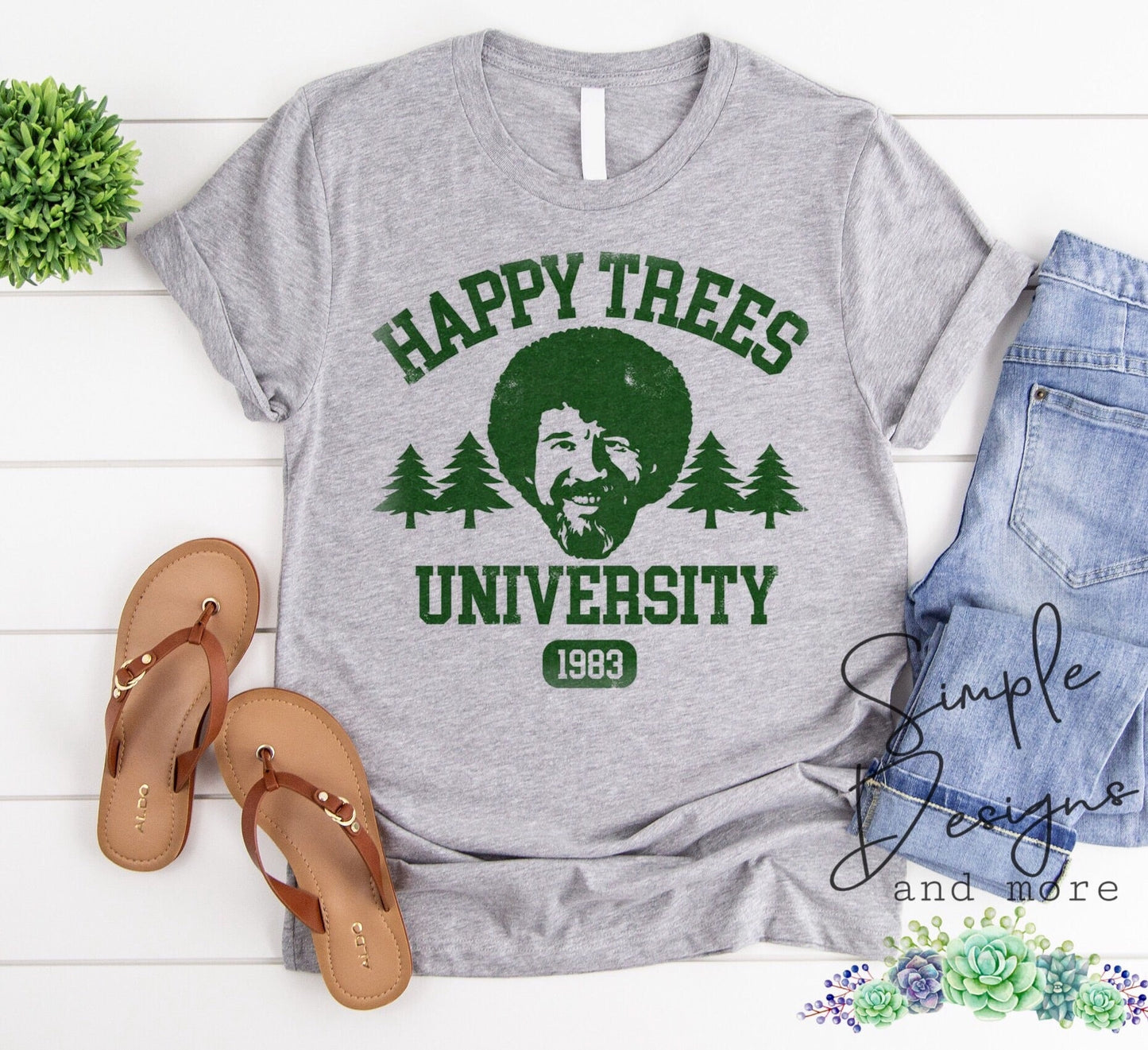 Happy Trees University Bob Ross Sublimation Heat Transfer Sheets