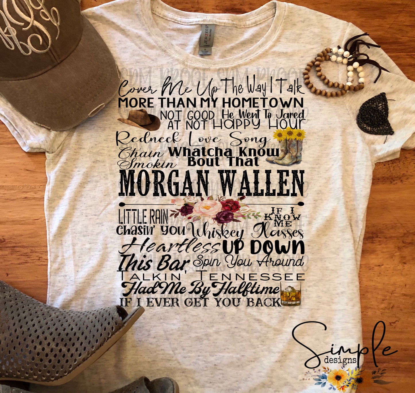 MWallen Lyrics Sublimation Heat Transfer Sheet