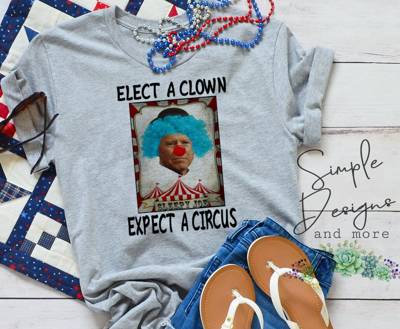 Elect A Clown Expect a Circus Sublimation Heat Transfer Sheets