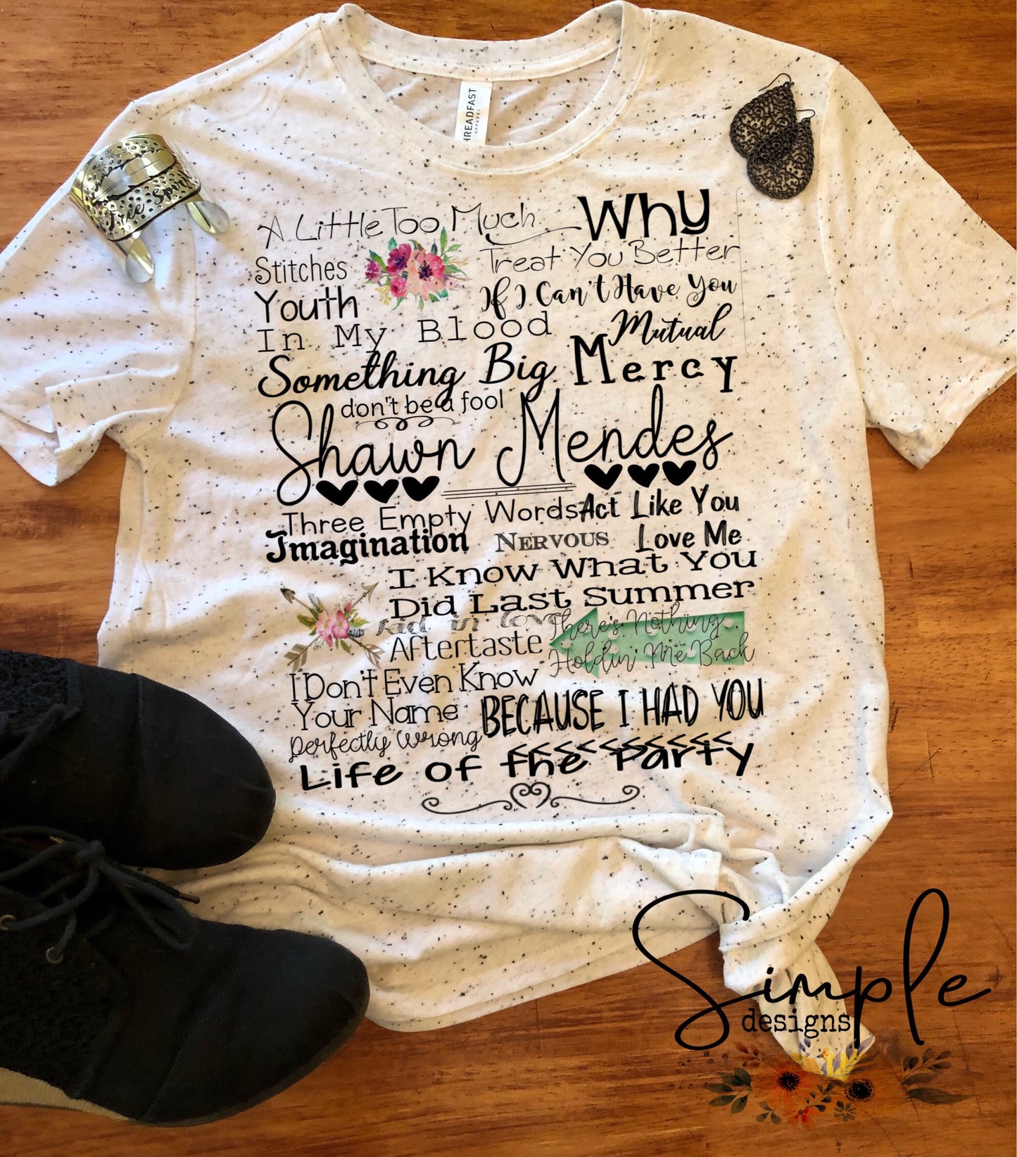 Shawn Mendes Sublimation Heat Transfer Sheet