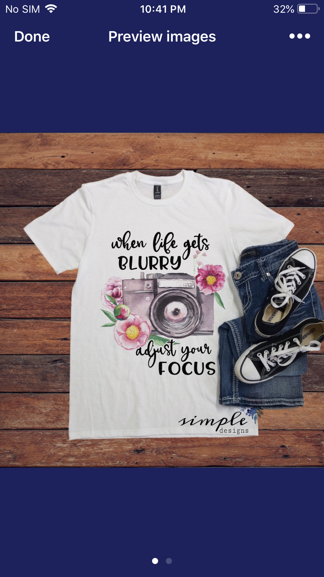 When Life Gets Blurry Adjust Your Focus Sublimation Heat Transfer Sheet