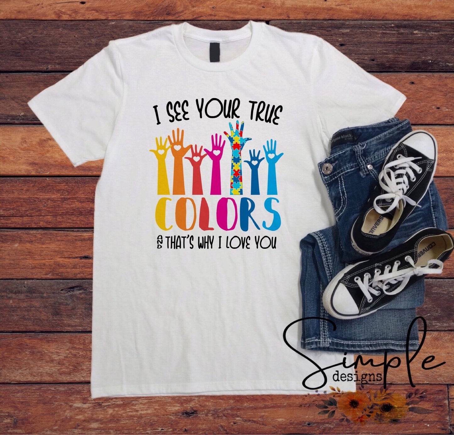 I See Your True Colors Autism Sublimation Heat Transfer Sheets