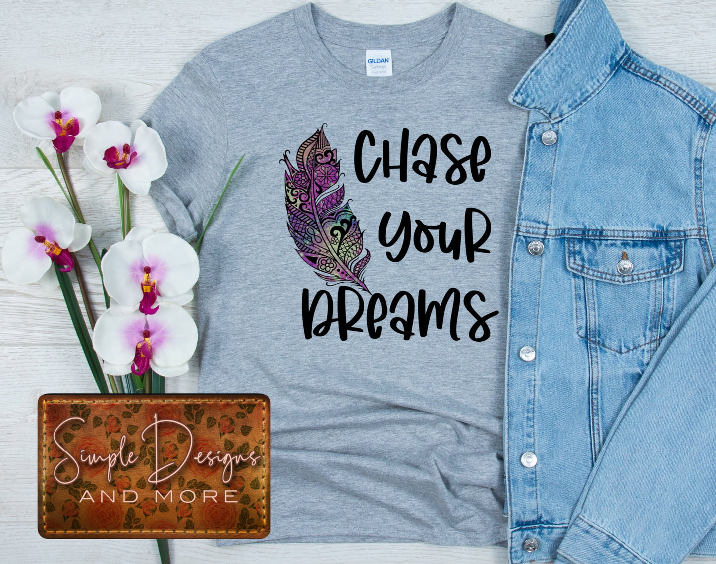 Feather Chase Your Dreams Sublimation Heat Transfer Sheet