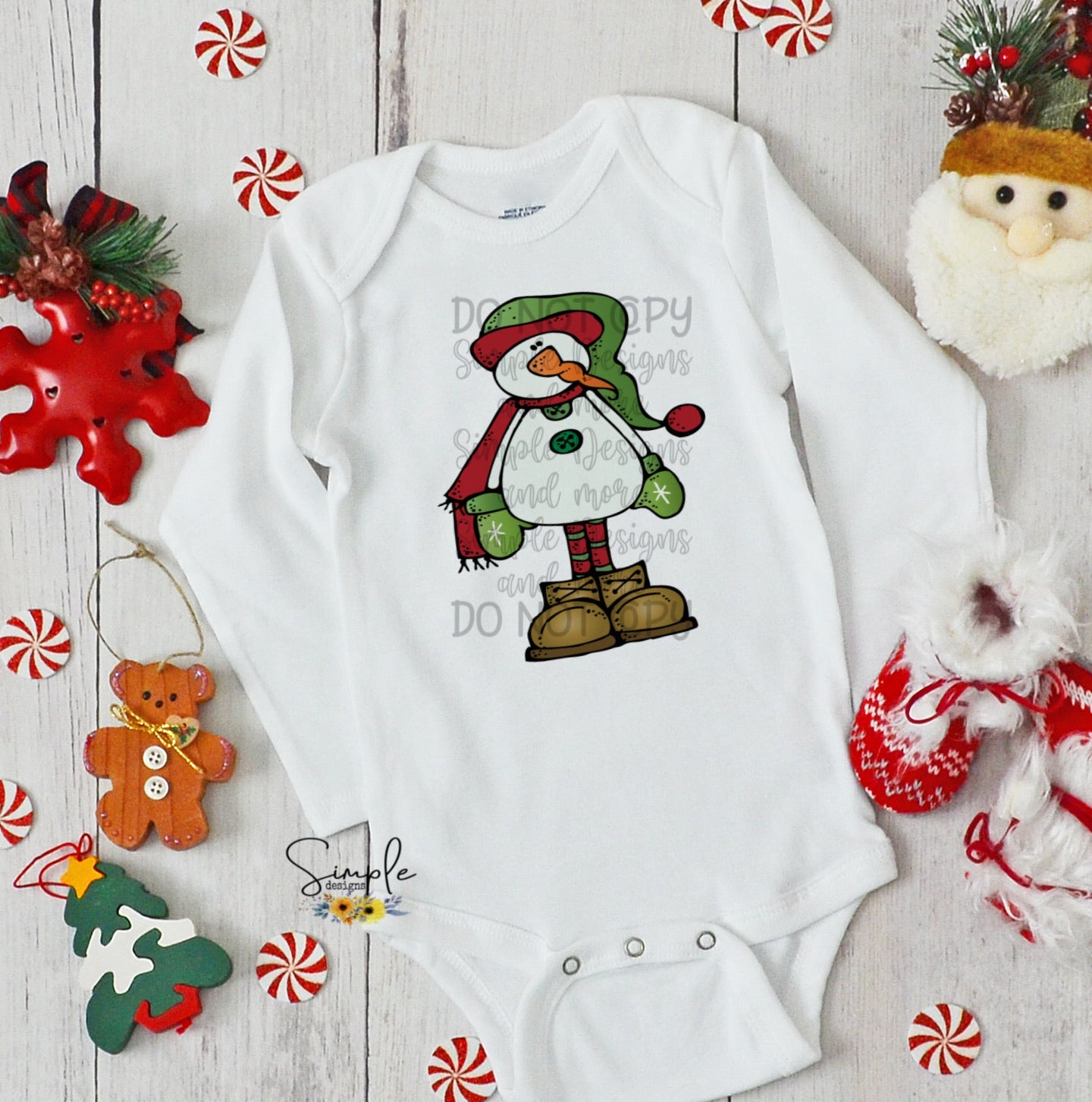 Snowman Sublimation Heat Transfer Sheet