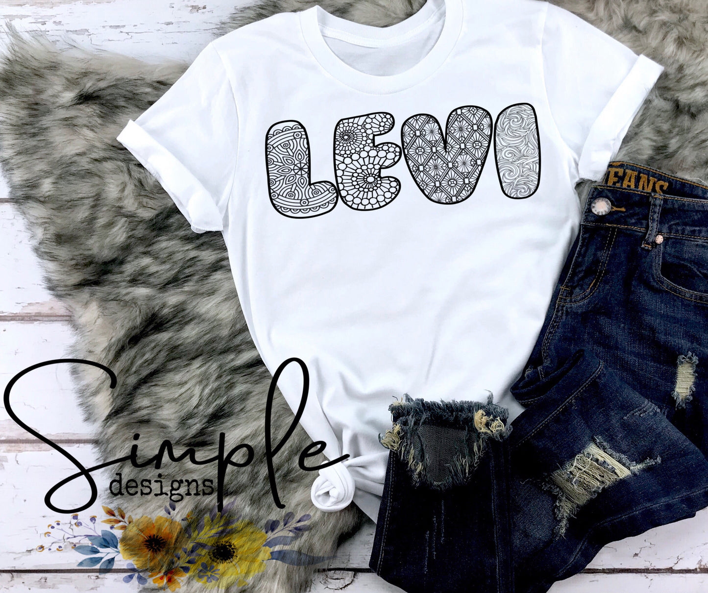 Color It Custom Name Sublimation Heat Transfer Sheet