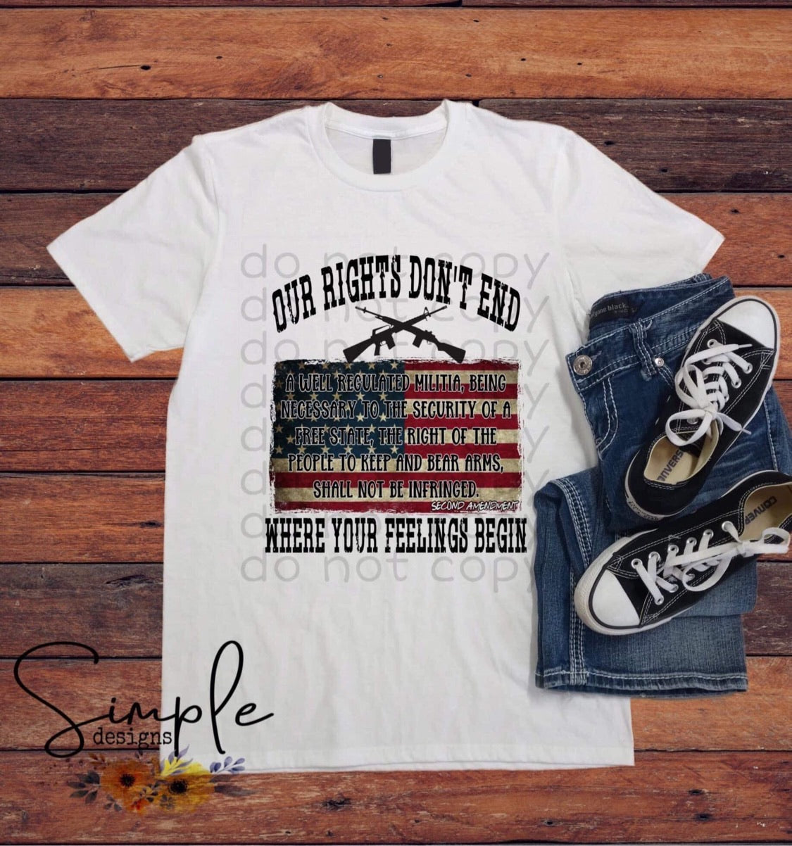 Our Rights Don’t End Where Your Feelings Begin Sublimation Heat Transfer Sheets