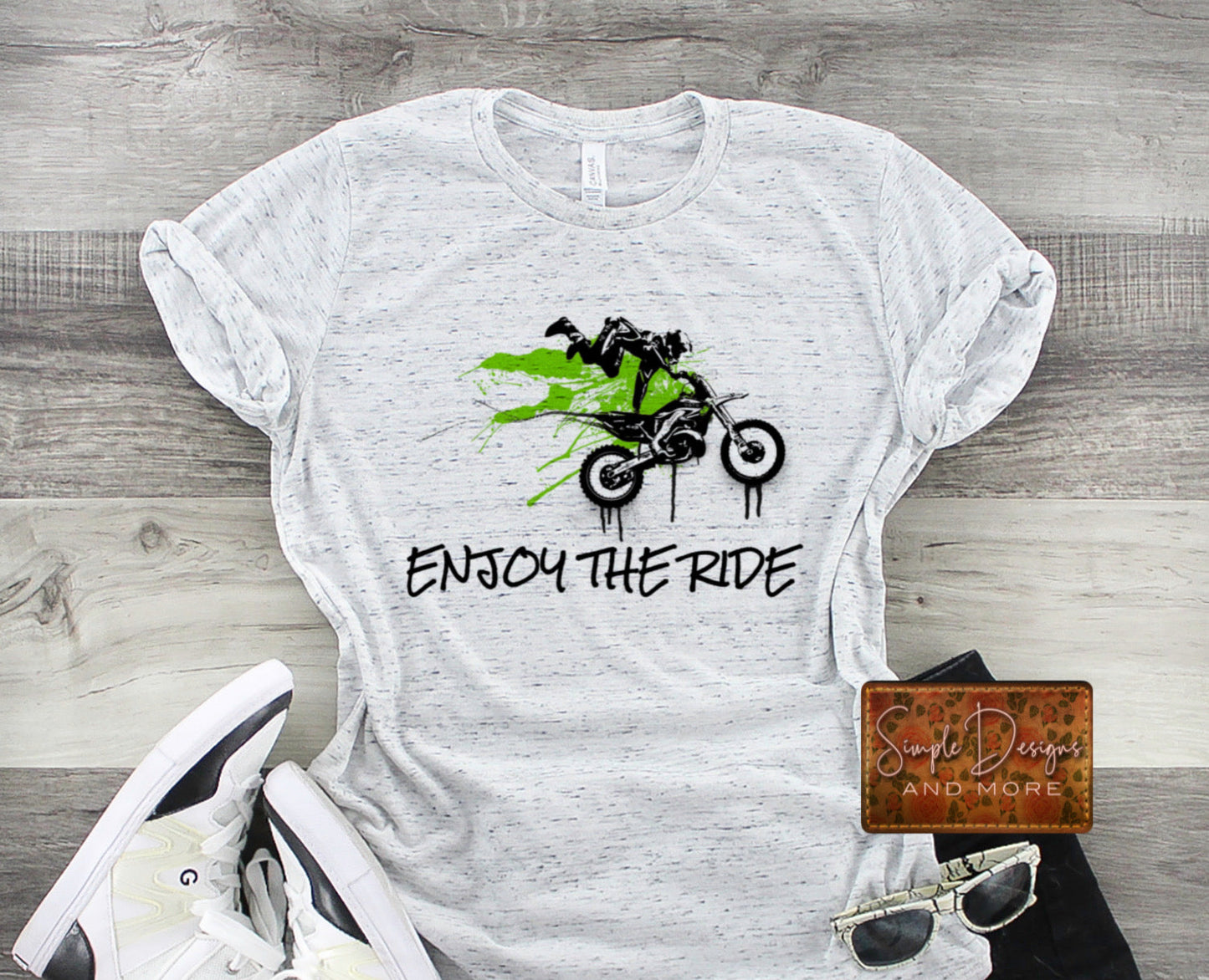 Enjoy the Ride Motocross Sublimation Heat Transfer Sheet