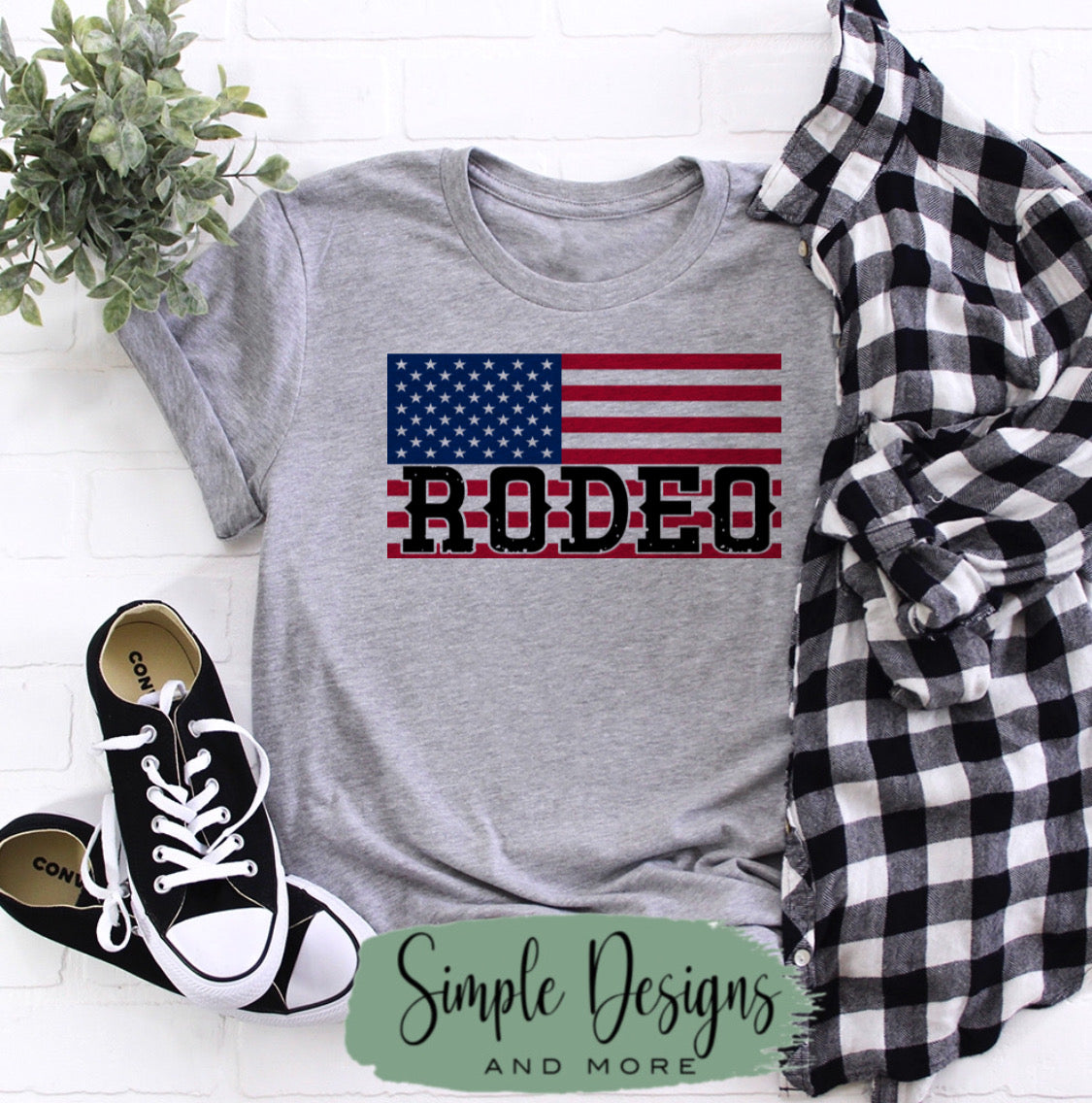 Rodeo USA Flag Sublimation Heat Transfer Sheet