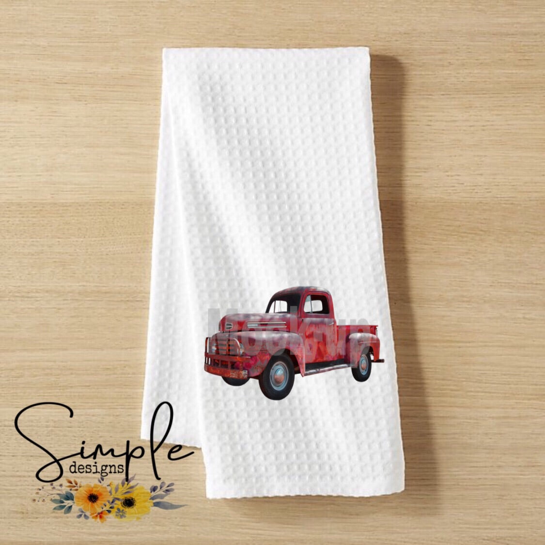 Red Truck Sublimation Heat Transfer Sheets