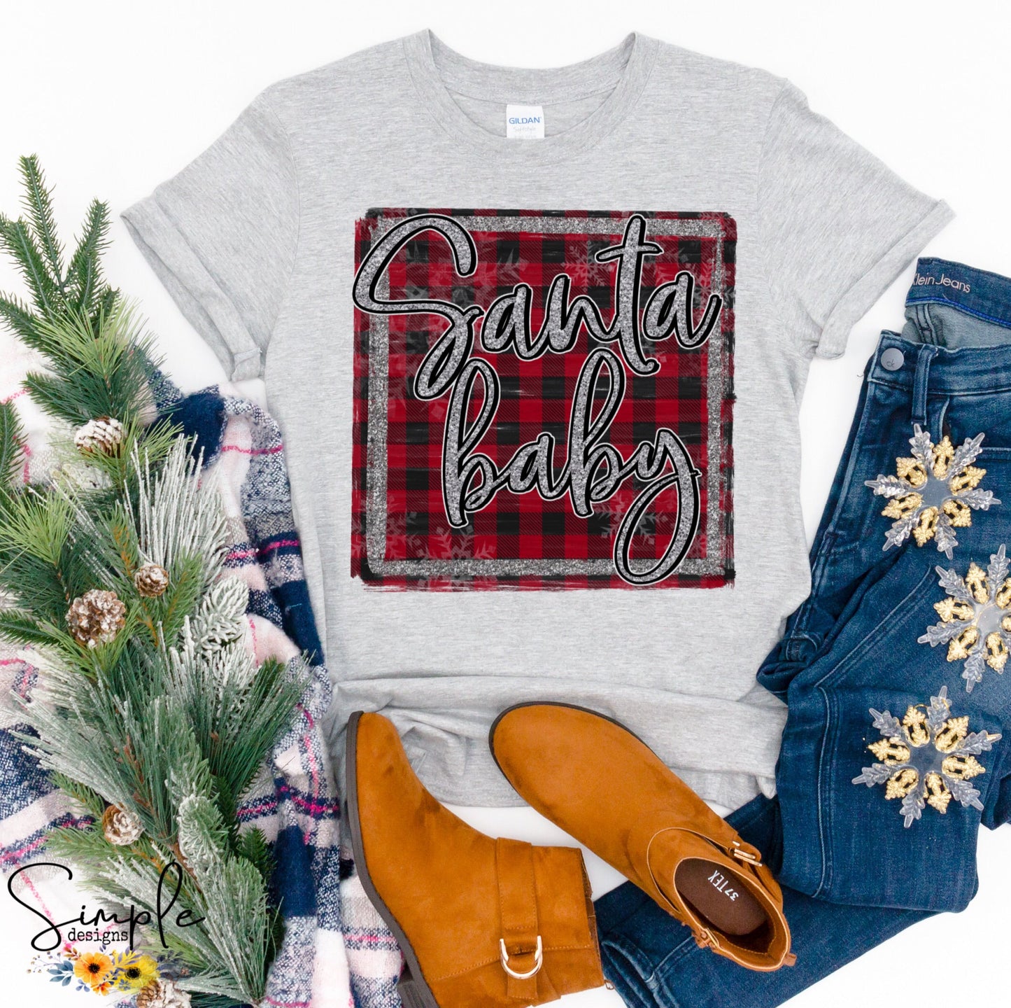 Santa Baby Sublimation Heat Transfer Sheet