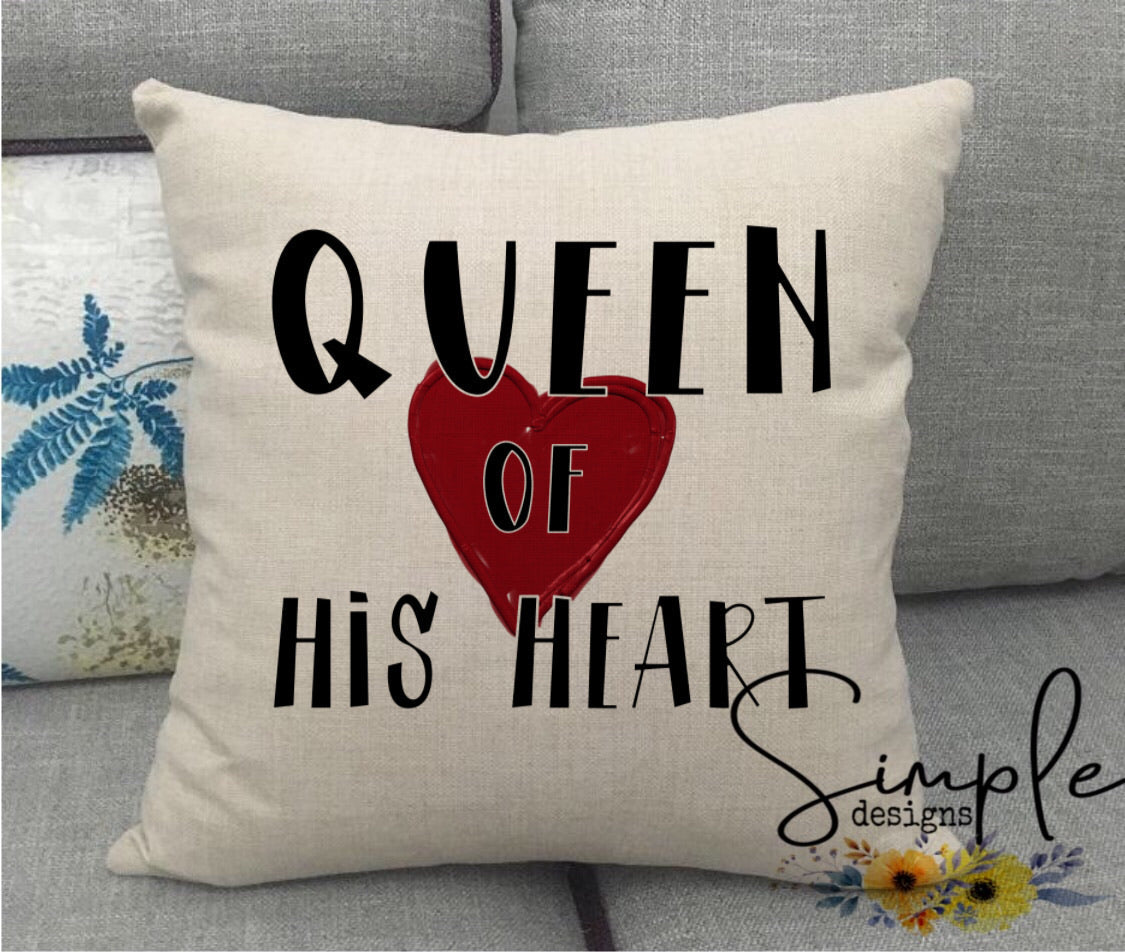 Queen of His Heart Valentines Sublimation Heat Transfer Sheets
