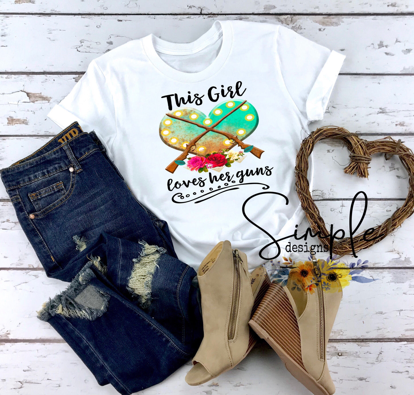 This Girl Loves Her Guns Sublimation Heat Transfer Sheet