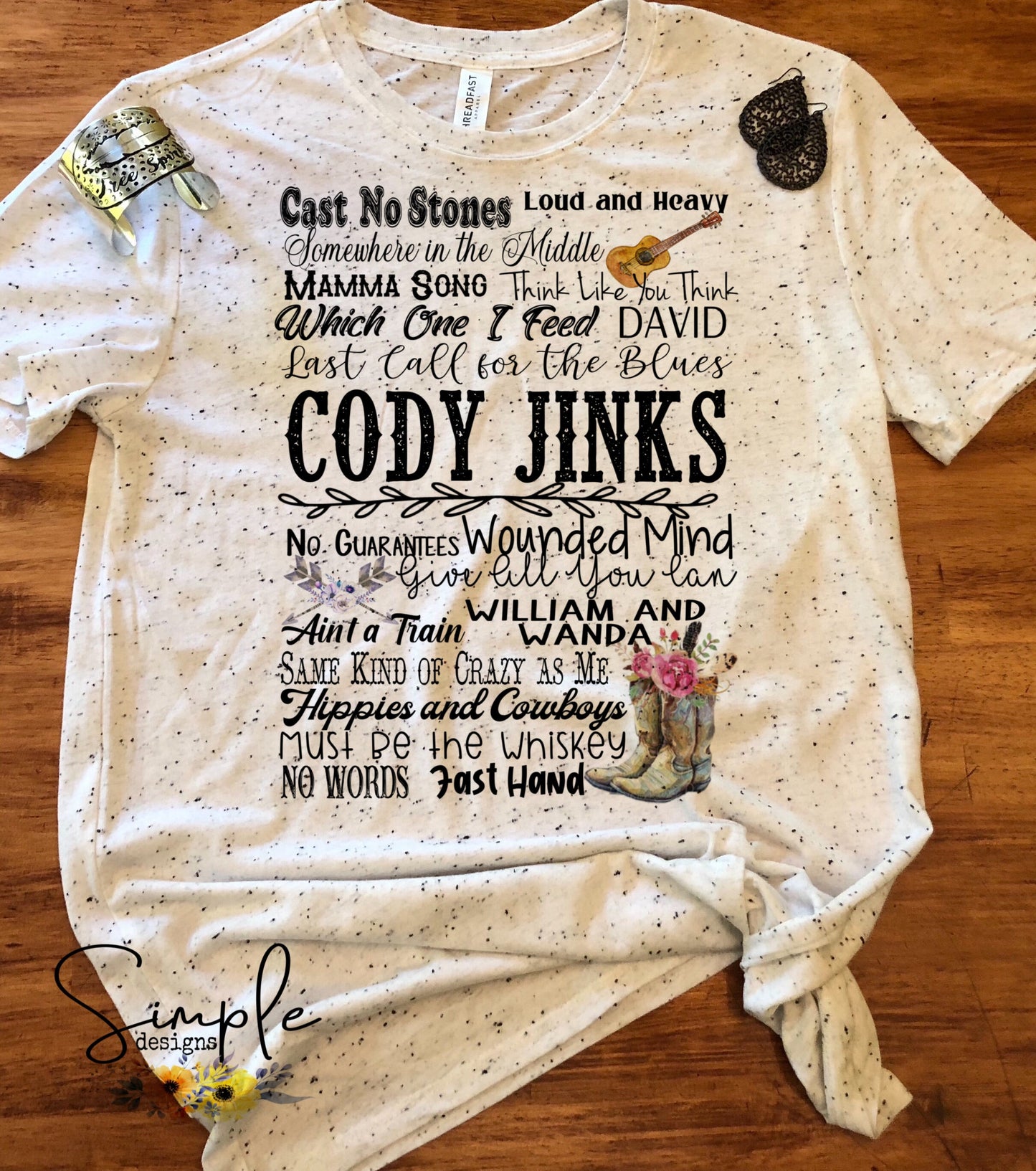 CJinks Music Lyrics Sublimation Heat Transfer Sheets