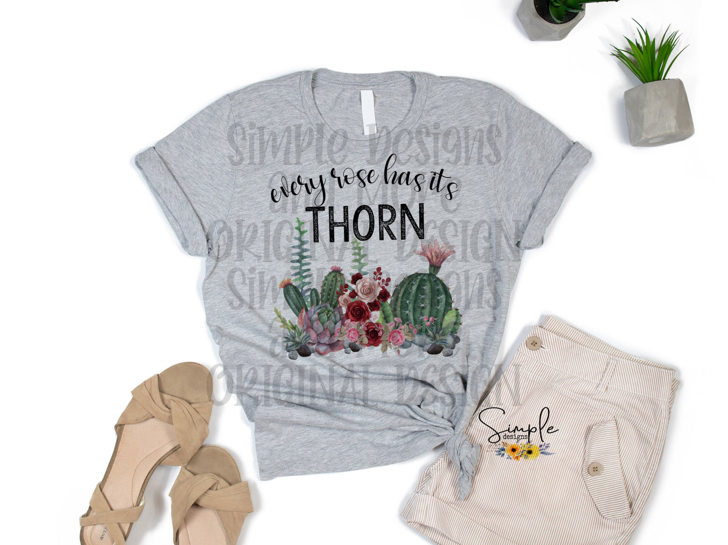 Every Rose Has It’s Thorn Sublimation Heat Transfer Sheets