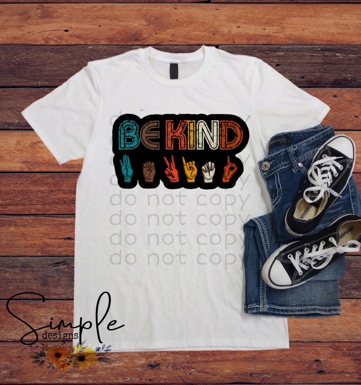Be Kind ASL Sublimation Heat Transfer Sheets