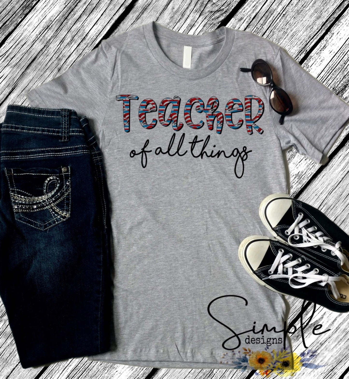 Teacher of All Things Dr Seuss Sublimation Heat Transfer Sheet