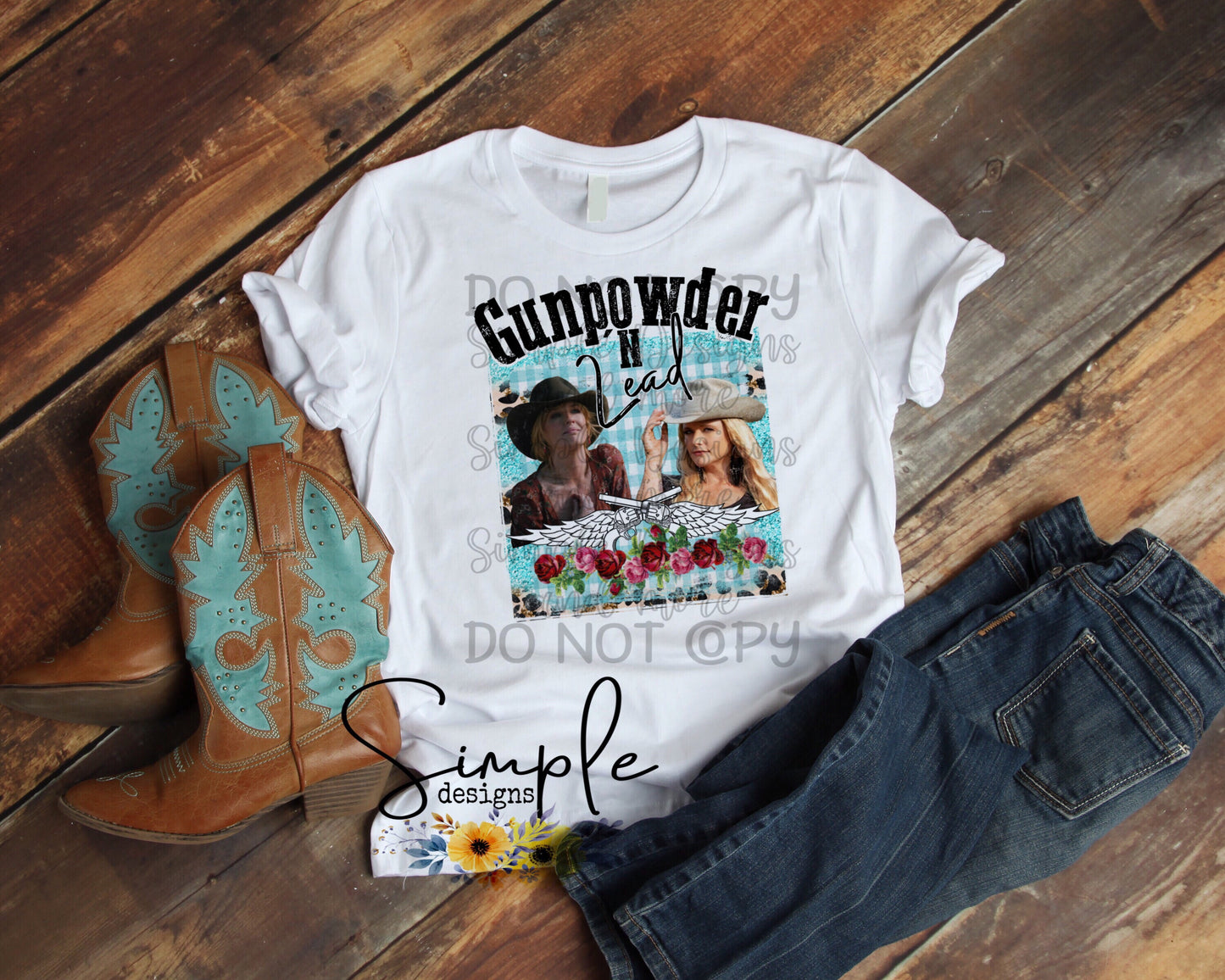 Gunpowder and Lead Miranda and Beth Sublimation Heat Transfer Sheet