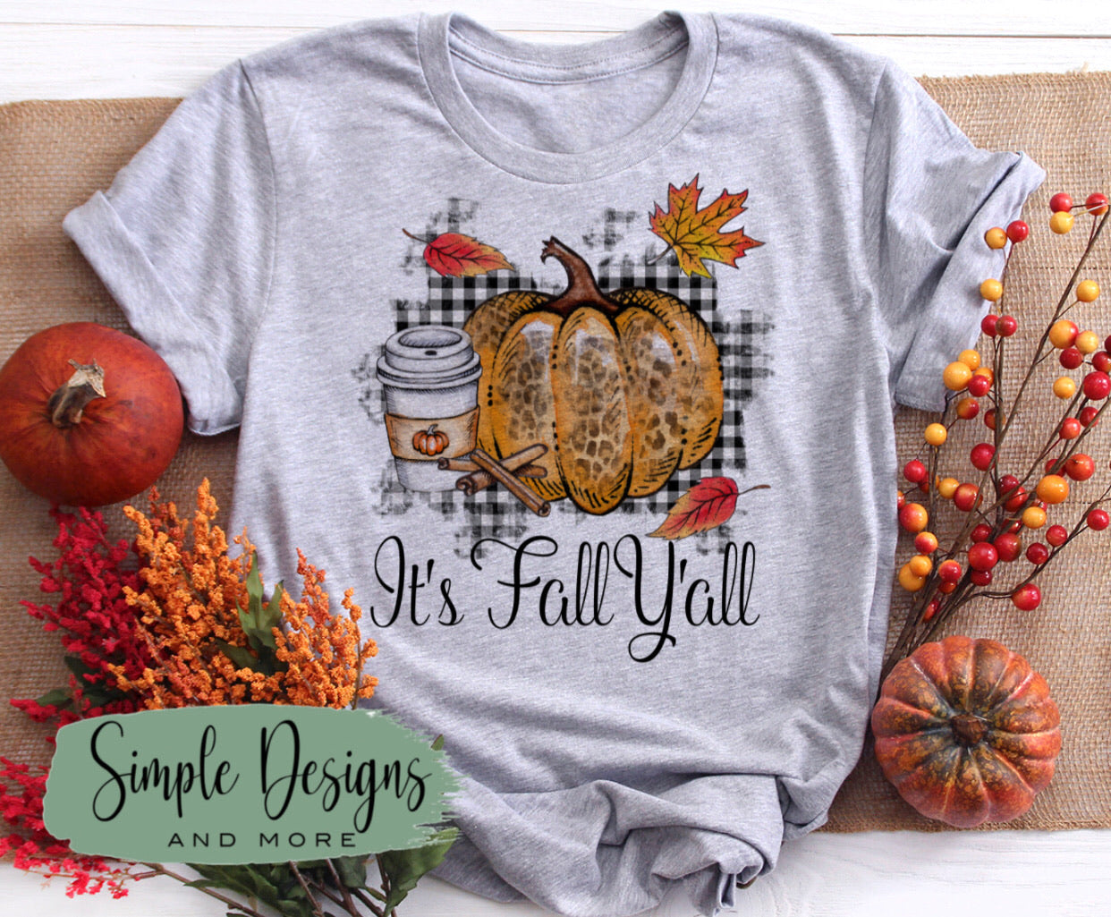 It’s Fall Y’all Plaid Sublimation Heat Transfer Sheets