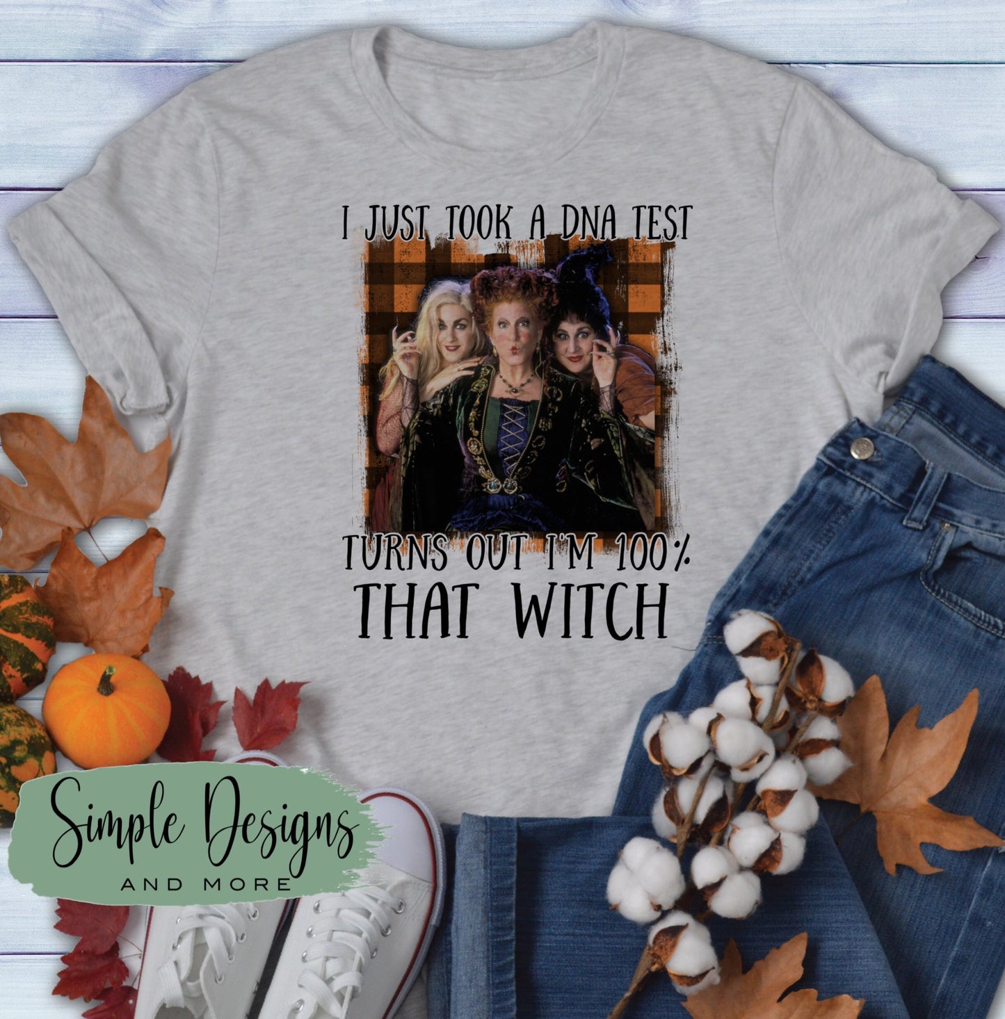 Just Took a DNA Test Orange Plaid Sublimation Heat Transfer Sheets