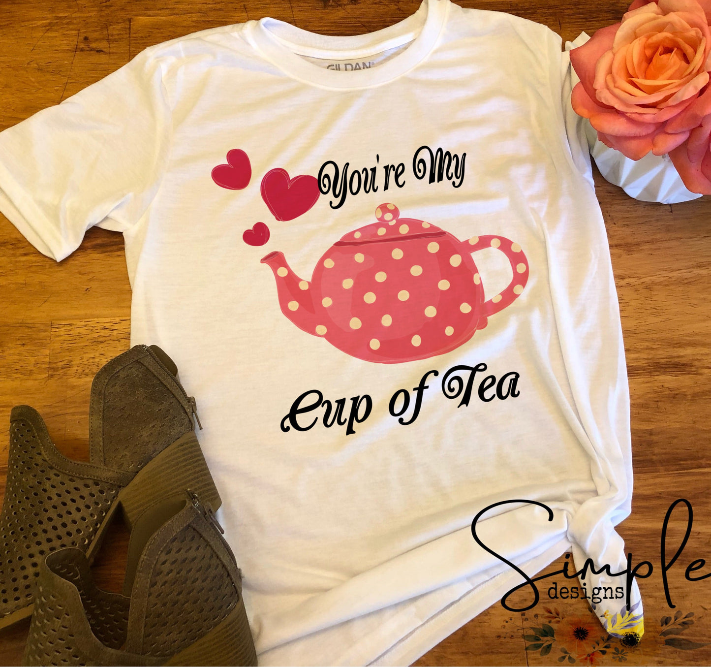 You’re My Cup of Tea Valentines Sublimation Heat Transfer Sheets