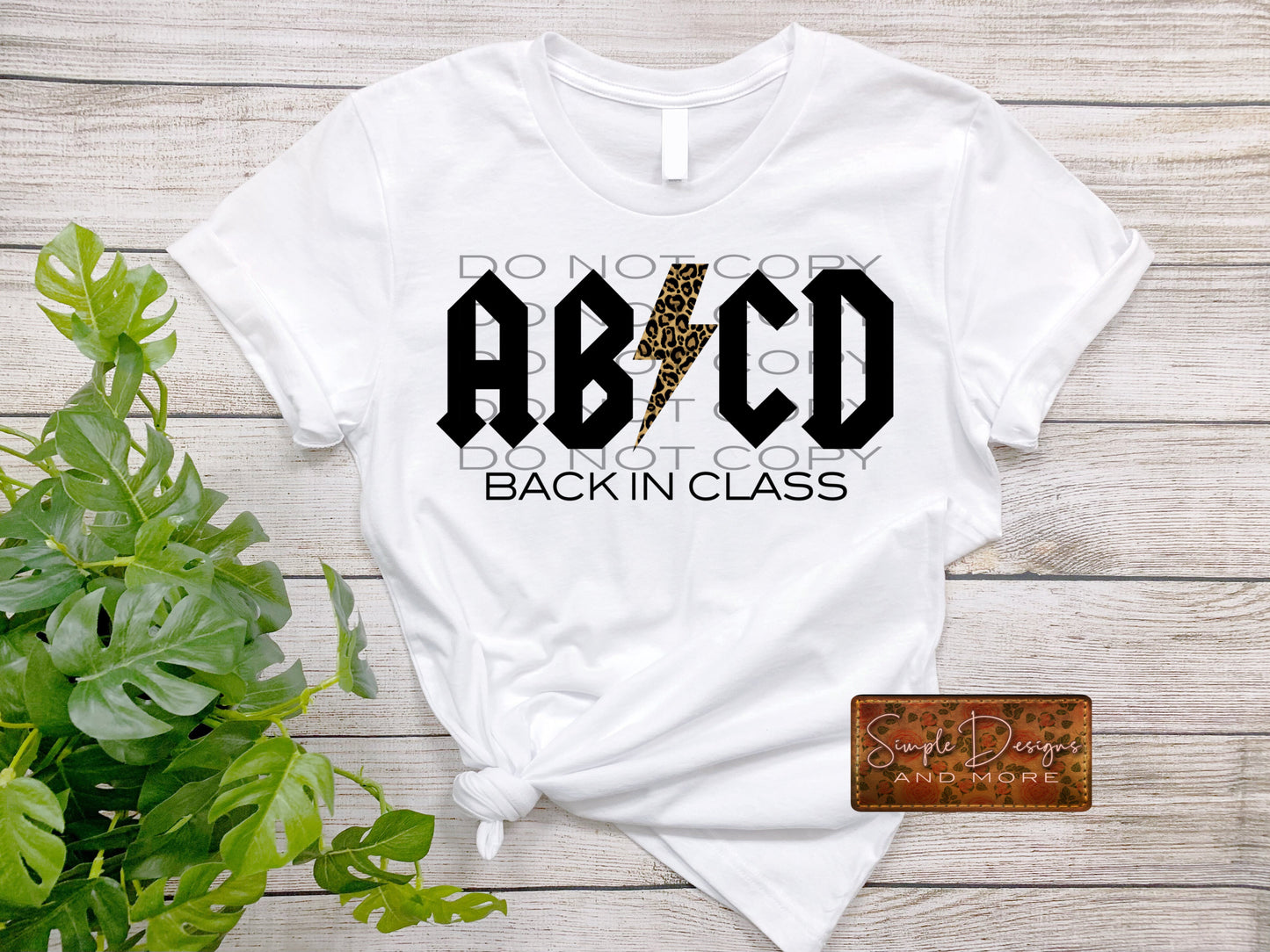 ABCD Back in School Sublimation Heat Transfer Sheet