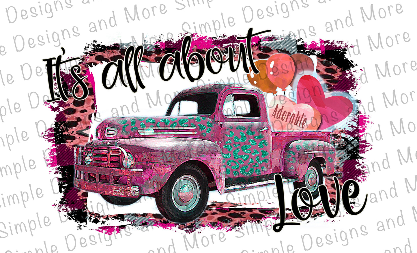 All About Love Valentine’s Day Sublimation Heat Transfer Sheets