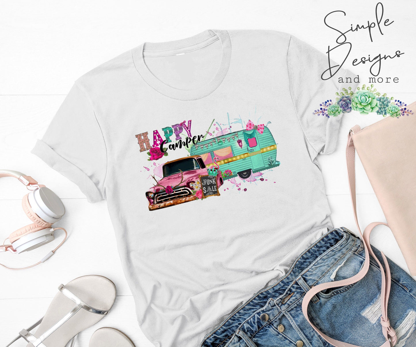 Happy Camper Sublimation Heat Transfer Sheet