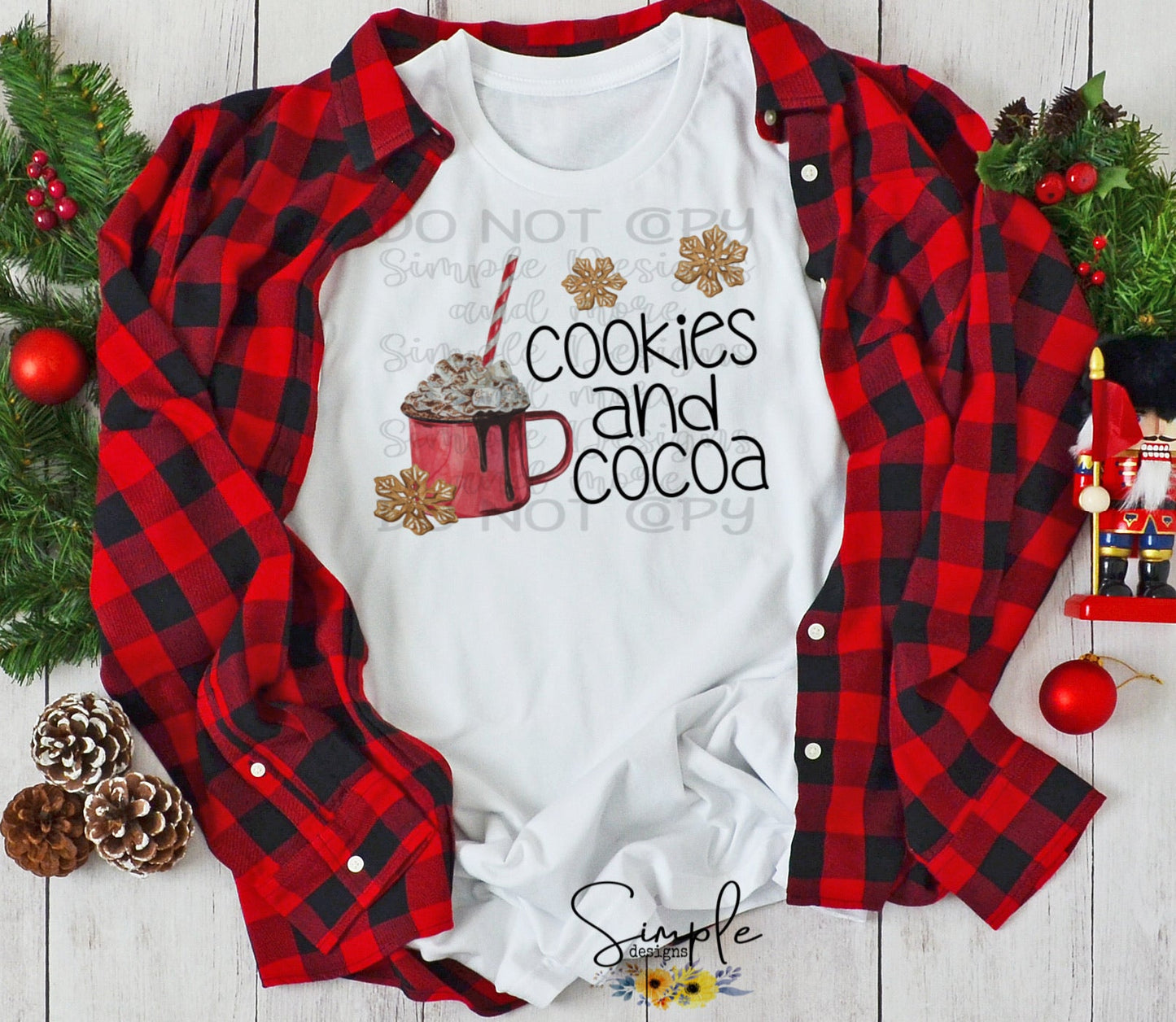 Cookies and Cocoa Sublimation Heat Transfer Sheet
