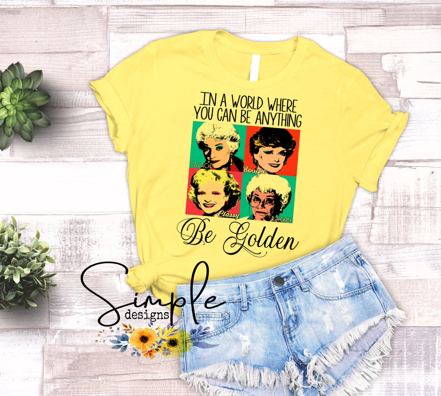In a World Where You Can Be Anything Be Golden Sublimation Heat Transfer Sheets