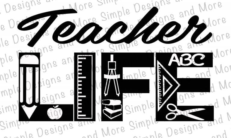 Teacher Life Sublimation Heat Transfer Sheet