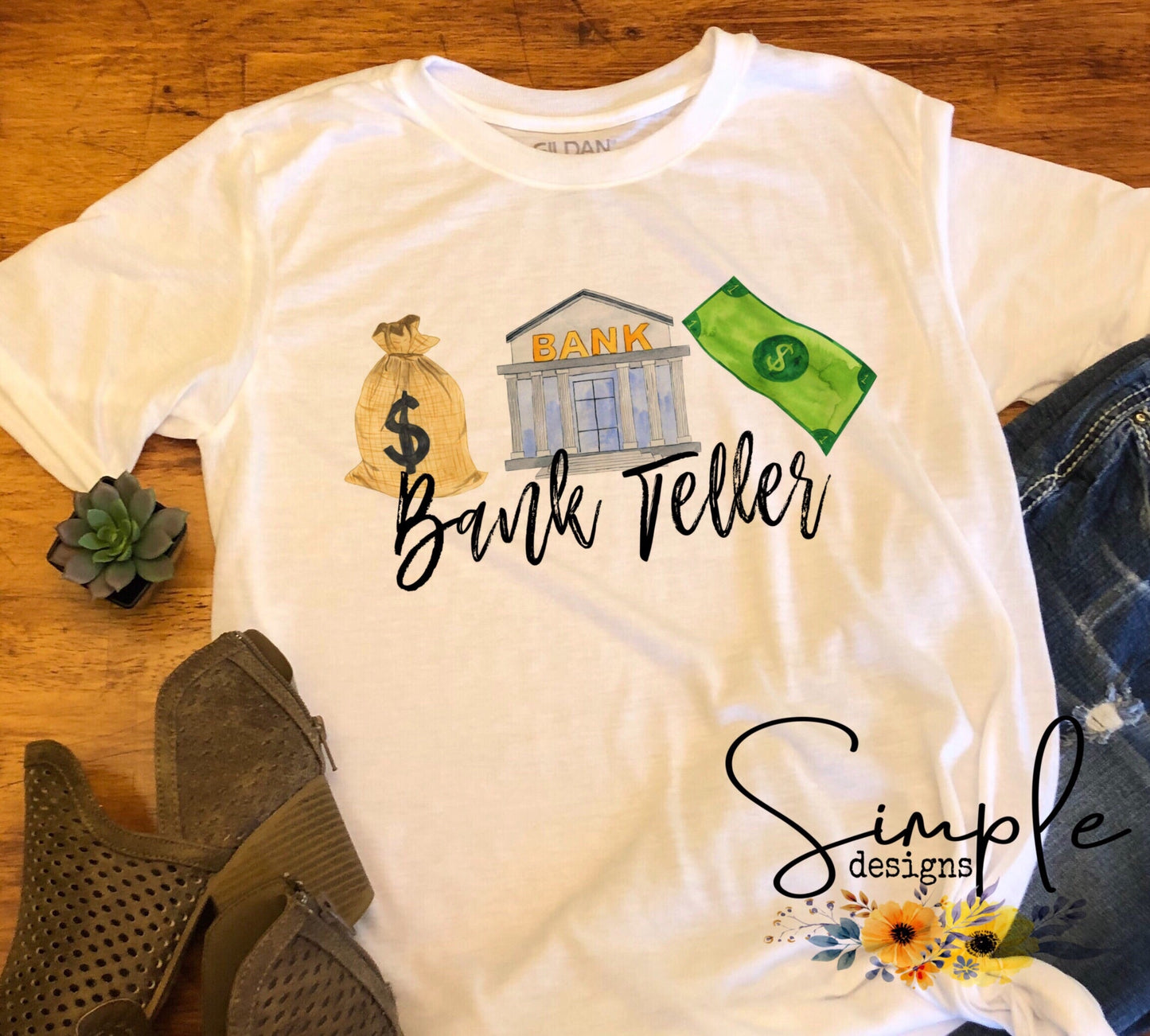 Bank Teller Sublimation Heat Transfer Sheets