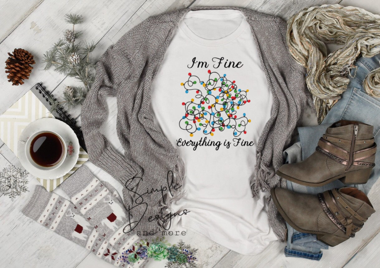 I’m Fine Everything is Fine Sublimation Heat Transfer Sheets