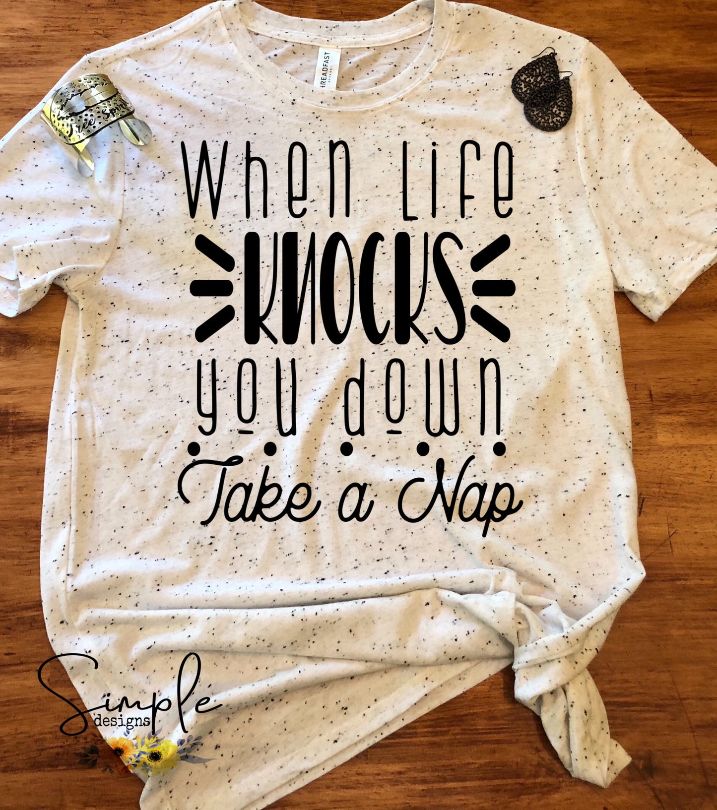 When Life Knocks You Down Take a Nap Sublimation Heat Transfer Sheets
