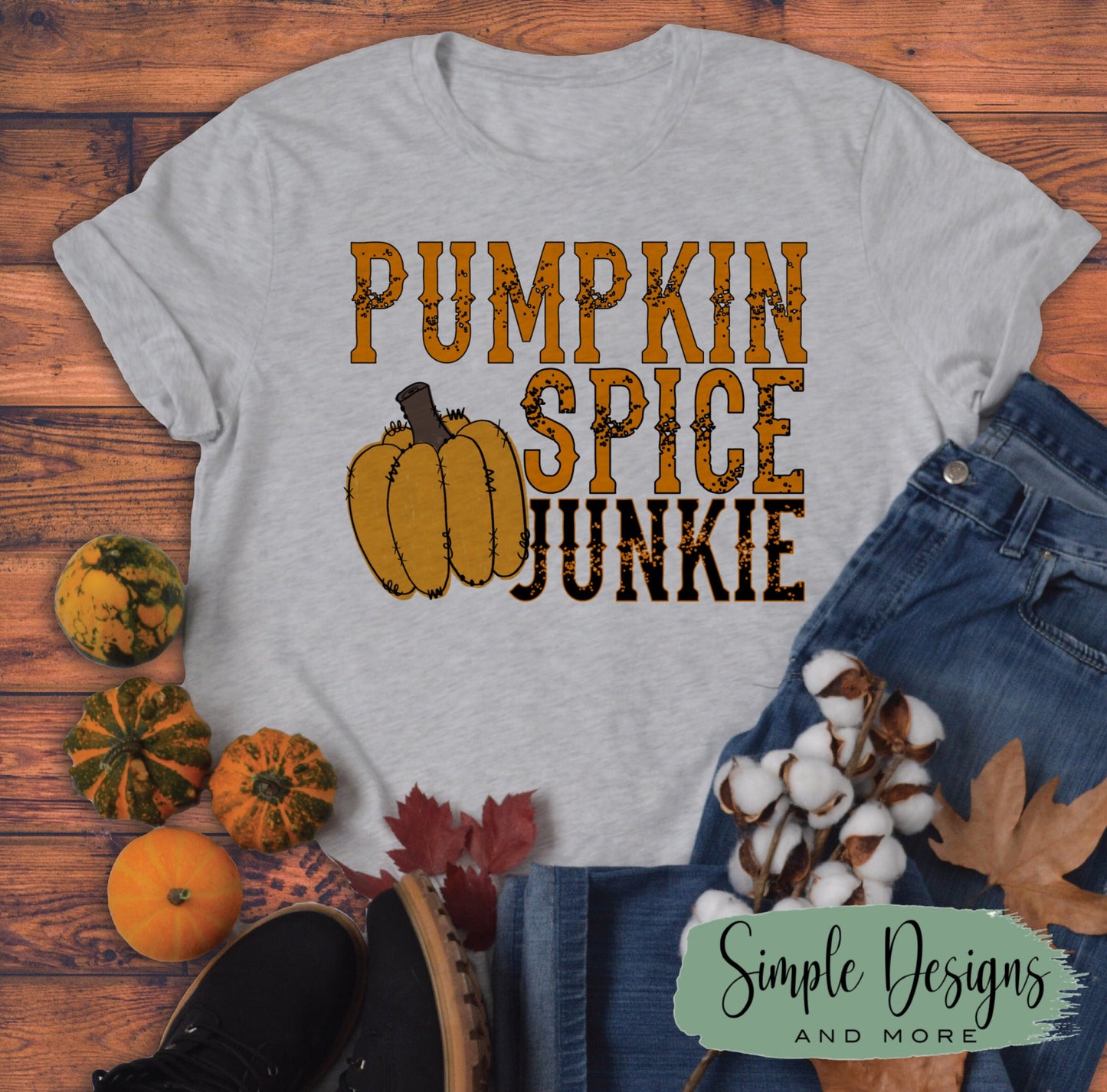 Pumpkin Spice Junkie Sublimation Heat Transfer Sheet