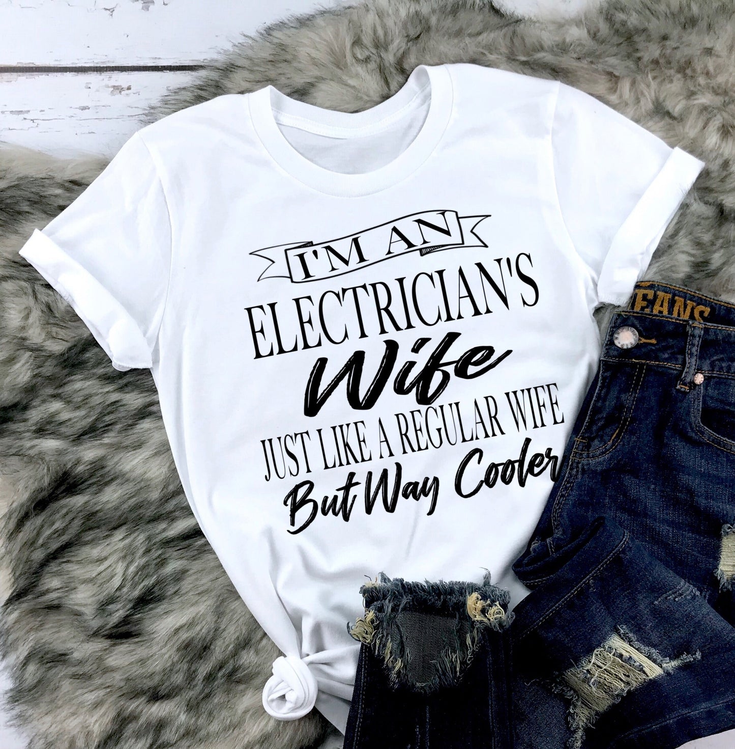 Electrician Wife Sublimation Heat Transfer Sheet