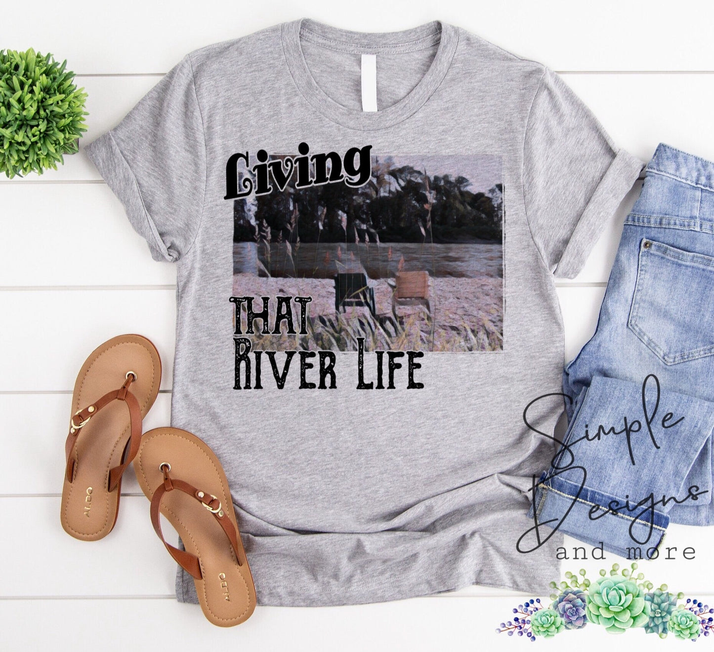 Living the River Life Sublimation Heat Transfer Sheet