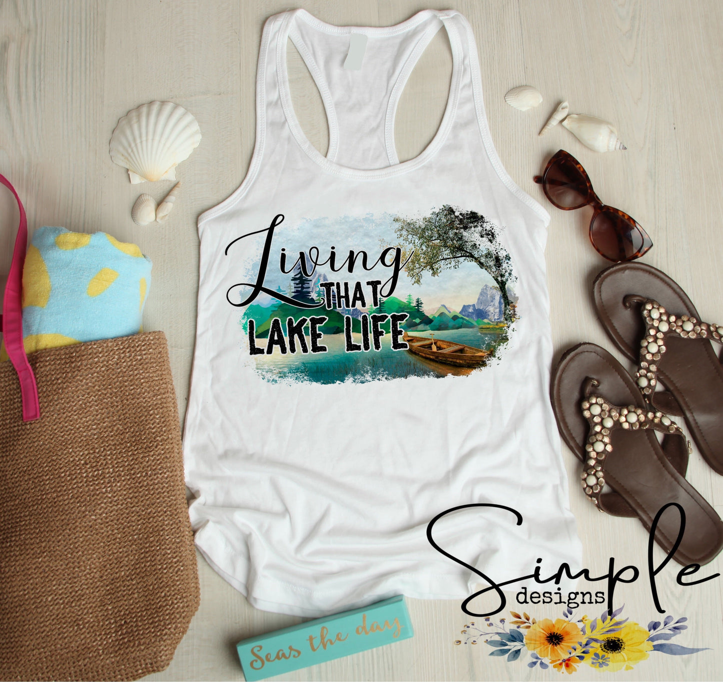 Living the Lake Life Sublimation Heat Transfer Sheet