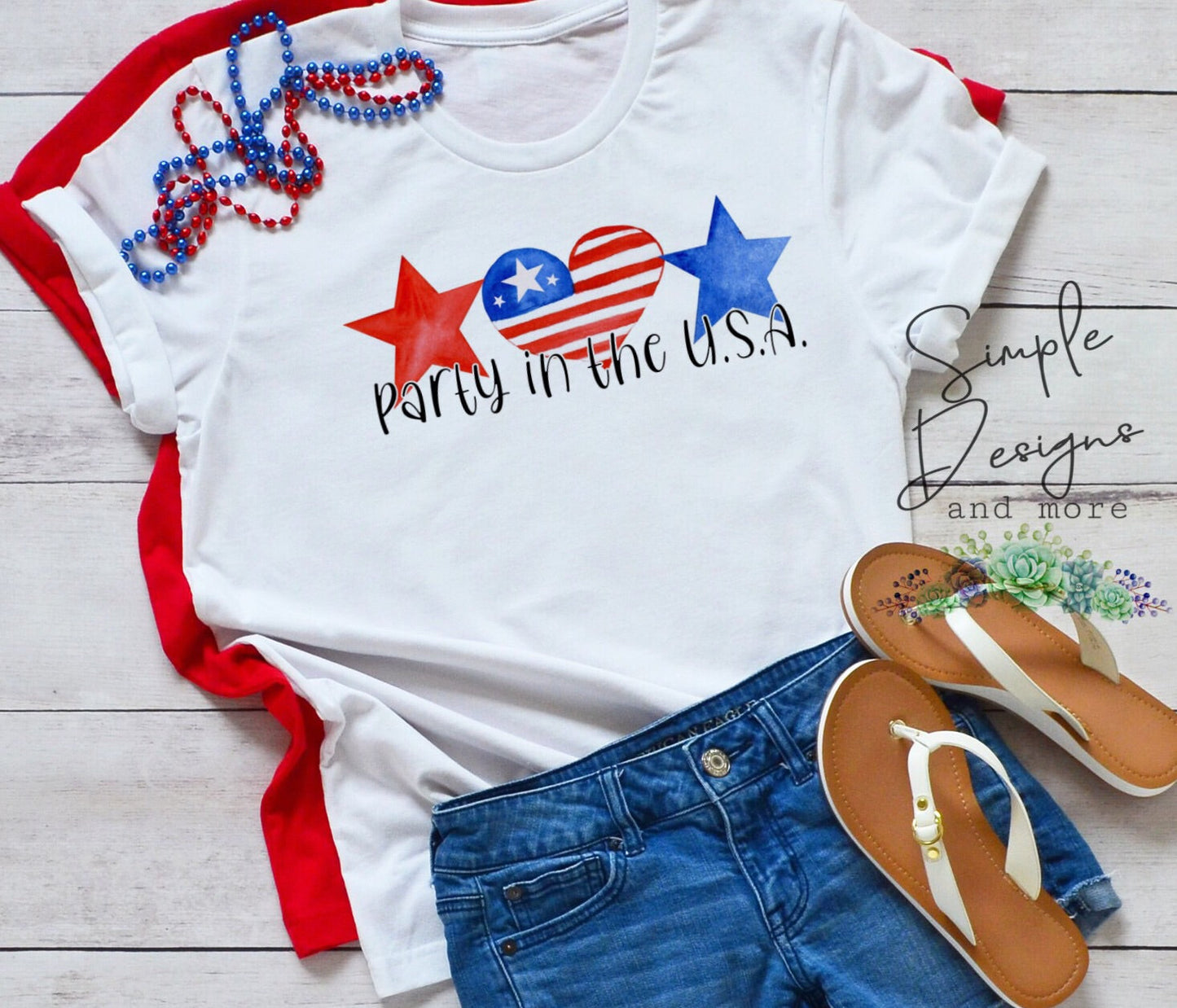Party in the USA Sublimation Heat Transfer Sheets