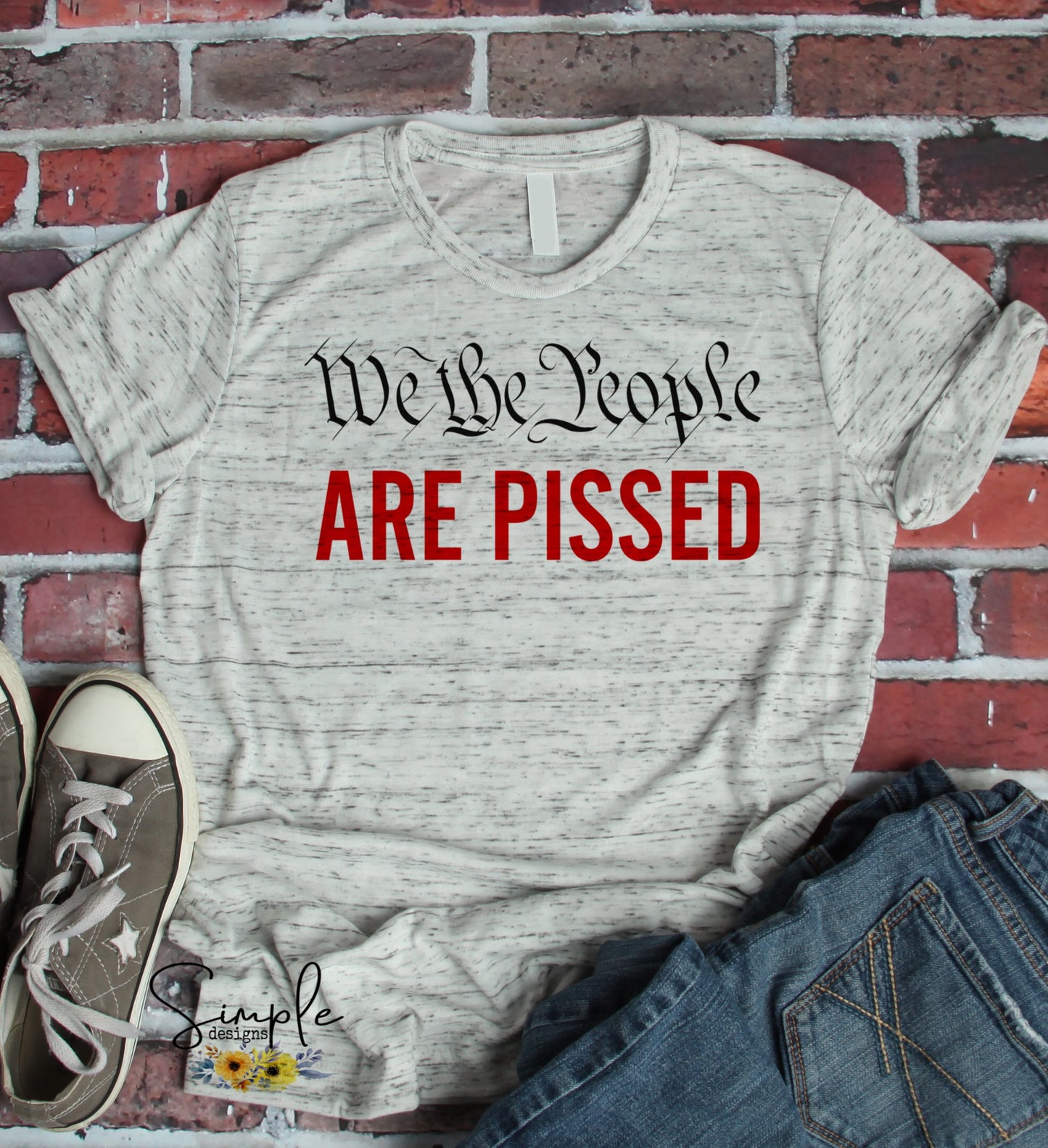 We the People Are Pissed Sublimation Heat Transfer Sheet