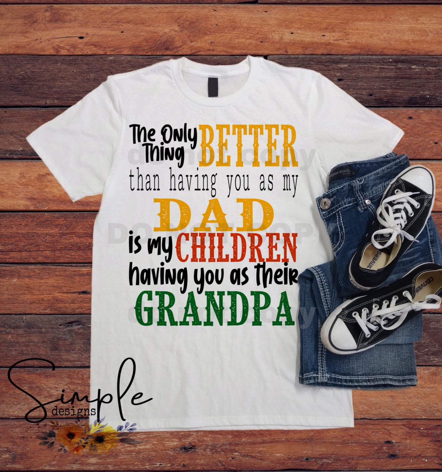 The Only Thing Better Grandpa Sublimation Heat Transfer Sheets