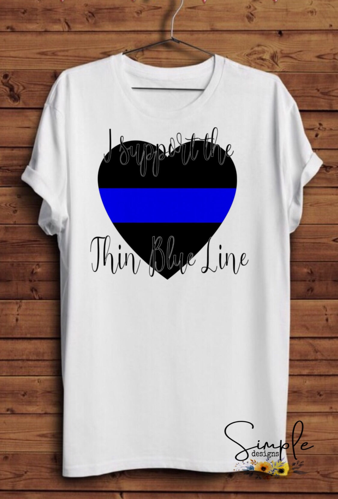 I Support the Thin Blue Line Sublimation Heat Transfer Sheets