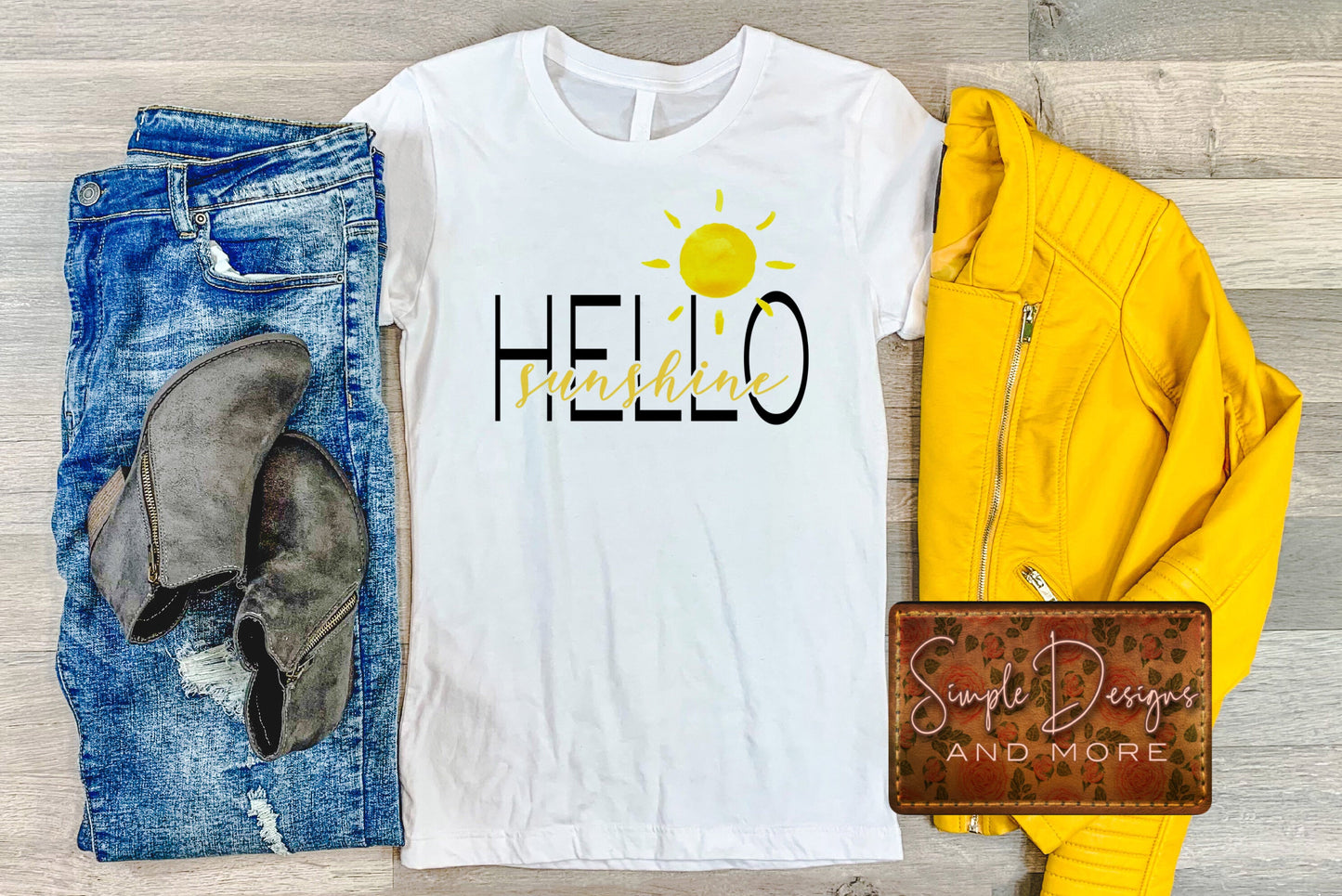 Hello Sunshine With Sun Sublimation Heat Transfer Sheet