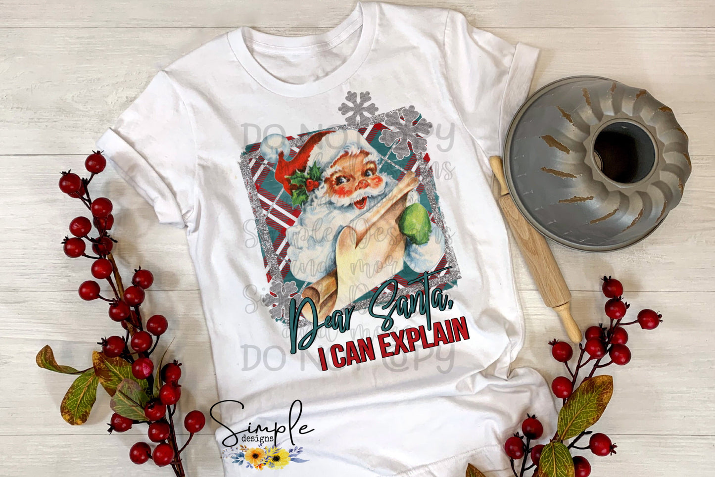 Dear Santa I Can Explain Sublimation Heat Transfer Sheet