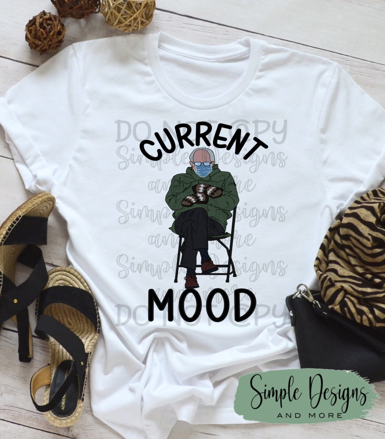 Current Mood Bernie Sublimation Heat Transfer Sheet