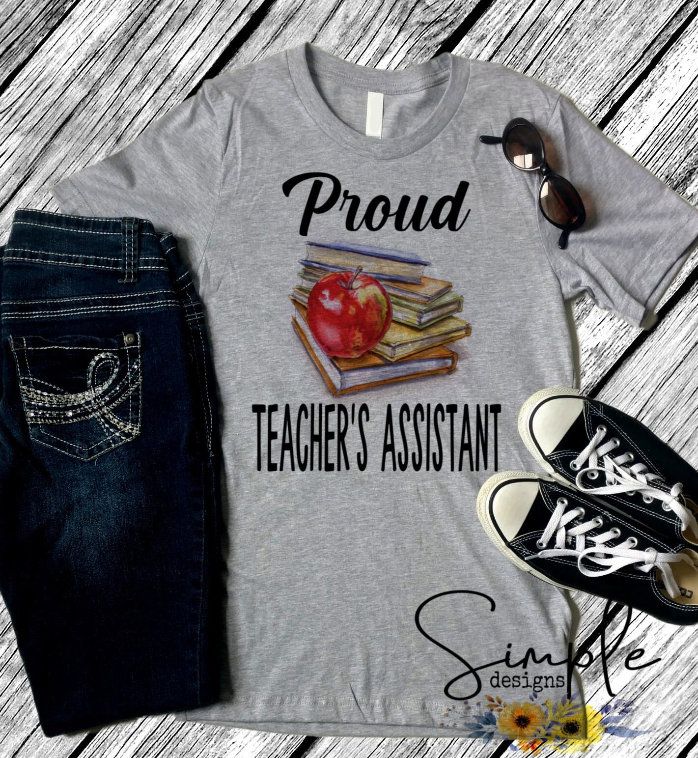 Proud Teachers Assistant Sublimation Heat Transfer Sheets